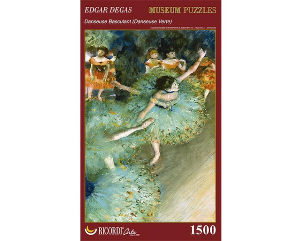Rompecabezas Edgar Degas: Bailarina Verde 1500 Piezas