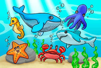 Rompecabezas En El Mar 12 S Xl Rompecabezas De 12 Piezas Totte - 1