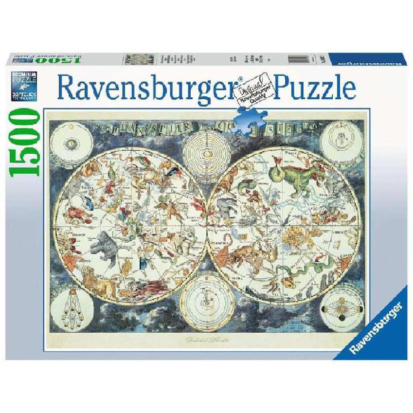 Rompecabezas Mapa Fantastico 1500 Piezas Ravensburger