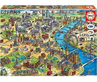Mapa De Londres Rompecabezas De 500 Piezas Educa - 2