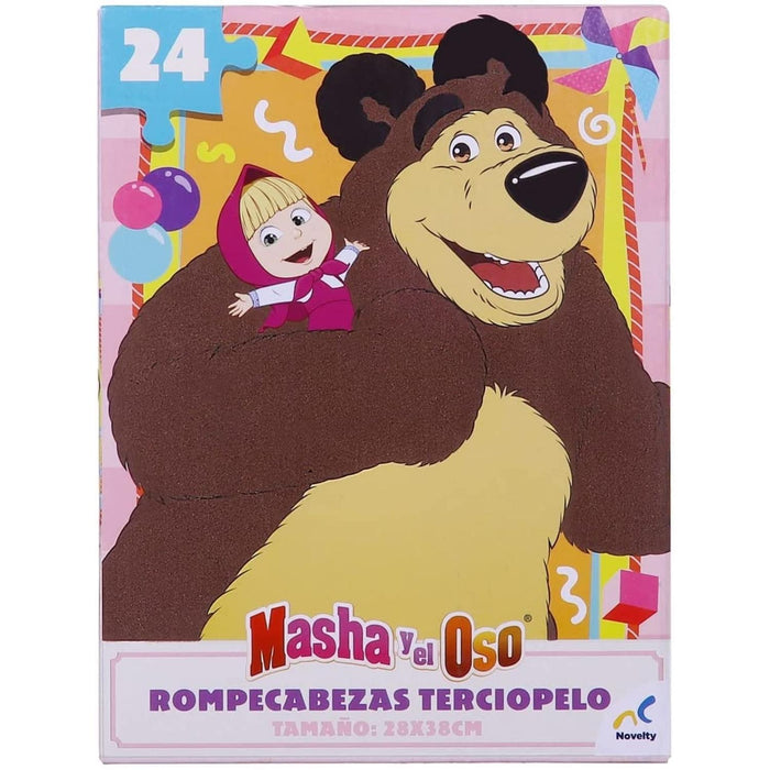 Rompecabezas Aterciopelado Masha y El Oso 24 Piezas