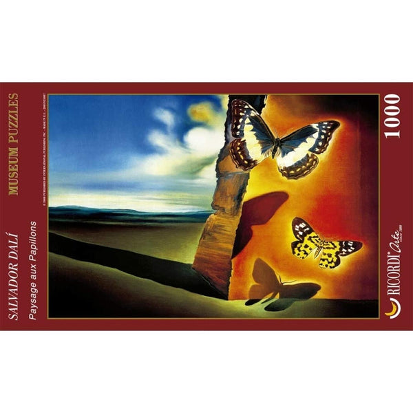 Rompecabezas Salvador Dali: Paisajes Con Mariposa 1000 Piezas