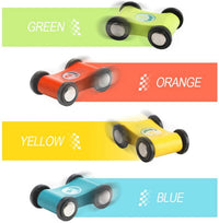 Pista de carros De Madera 4 rampas sencillas 6 Pz Top Bright - 4