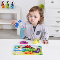 Rompecabezas Chunky Puzzle- Dinosaurios Madera 8 Pz+18 meses - 1