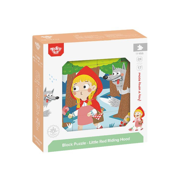 Rompecabezas De Madera Apilable-Little Red Riding Hood 16 Pz