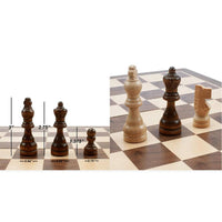 Ajedrez De Madera Tablero Plegable de Lujo Chess 29x29 cm - 6