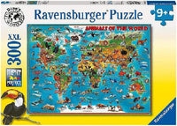 Mapa Animales Del Mundo Rompecabezas De 300 Piezas Ravensburger - 1