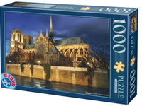 Rompecabezas Notre Dame De Noche Paris 1000 Piezas - 2