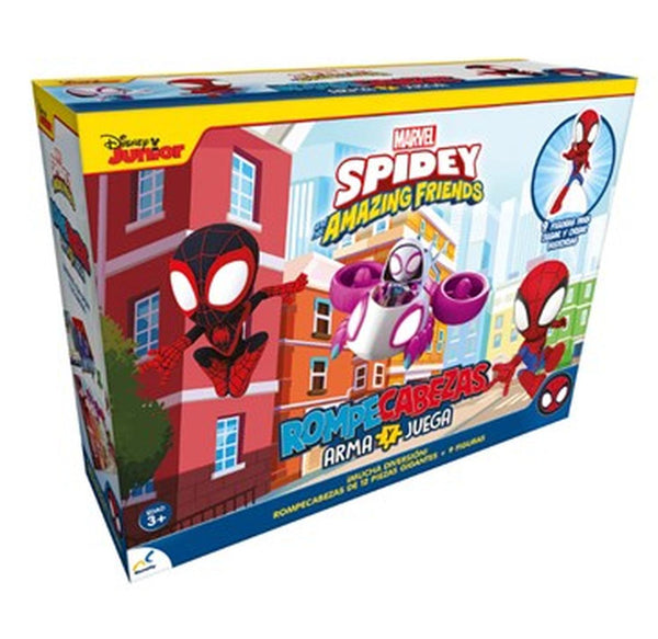 Rompecabezas Arma Y Juega Spidey 12 Piezas Con Figuras