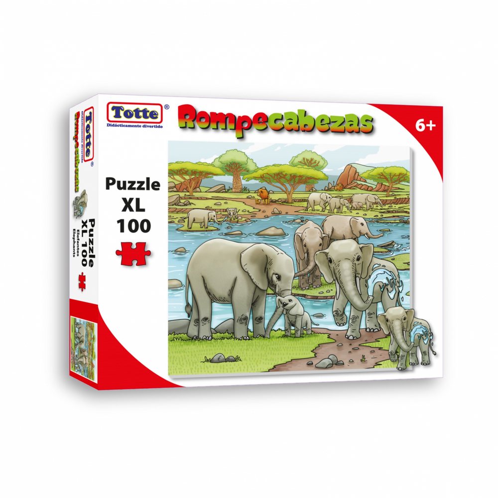 Rompecabezas Elefantes 100 Pzs