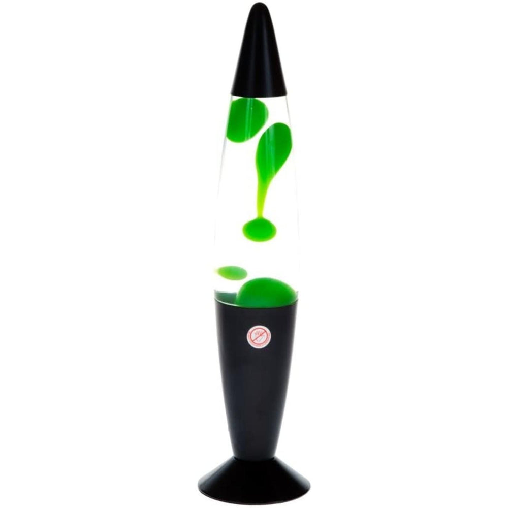 Lampara Lava Cohete Verde 41 Cm