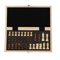 Ajedrez De Madera Tablero Plegable de Lujo Chess 29x29 cm - 5