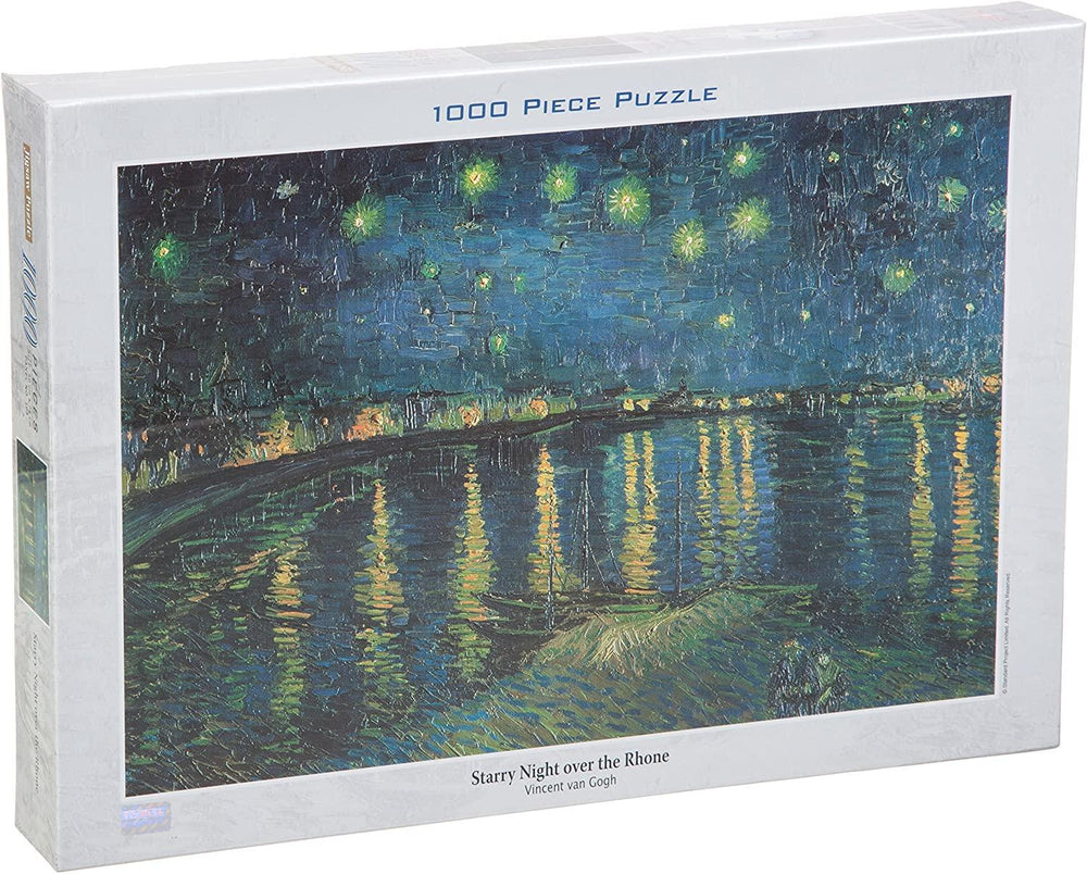 Rompecabezas Noche Estrellada Sobre El Rondano Van Gogh 1000 Piezas Tomax