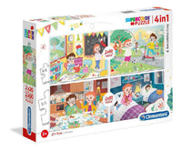 Rompecabezas 4 En 1, Supercolor, Un Gran Dia- 2X20 + 2X60 Pz - Clementoni - 1