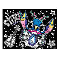 Rompecabezas Aterciopelado Disney Stitch Alegrias 200 Piezas Colorear - 2
