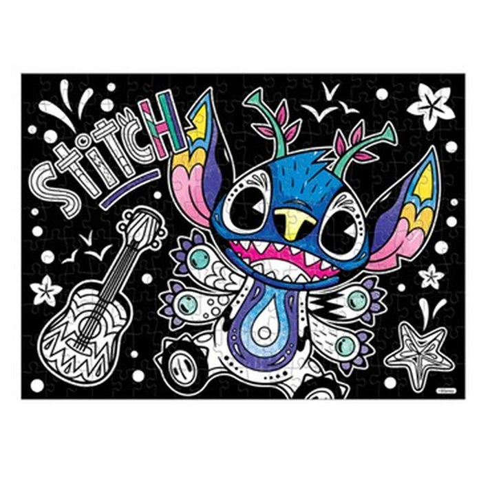 Rompecabezas Aterciopelado Disney Stitch Alegrias 200 Piezas Colorear