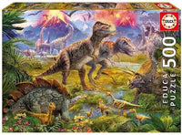 Encuentro De Dinosaurios Rompecabezas de 500 Piezas Educa - 1