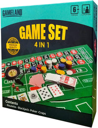 Set de Casino 4 en 1, Ruleta Black jack Póker Fichas - 2