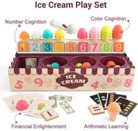 Juguete De Helados Para niños,Madera, Didactico,87 Piezas - 3