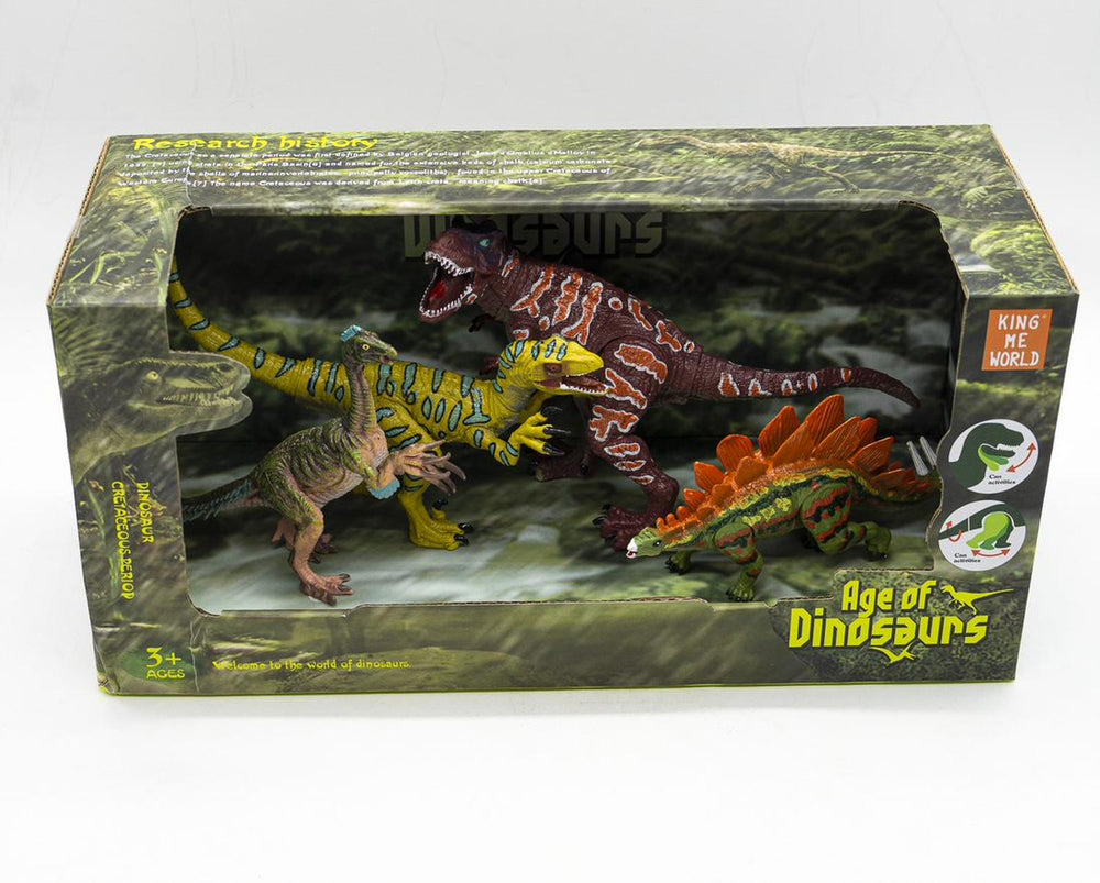 Dinosaurios de Juguete con Movimiento para Niños Kit con 4 piezas