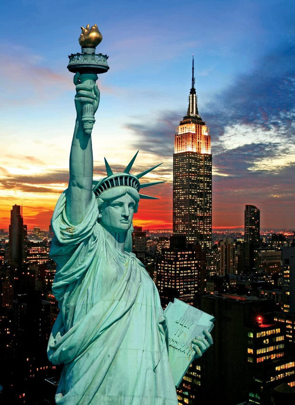 ROMPECABEZAS ESTATUA DE LA LIBERTAD, NUEVA YORK 1000 PIEZAS TOMAX