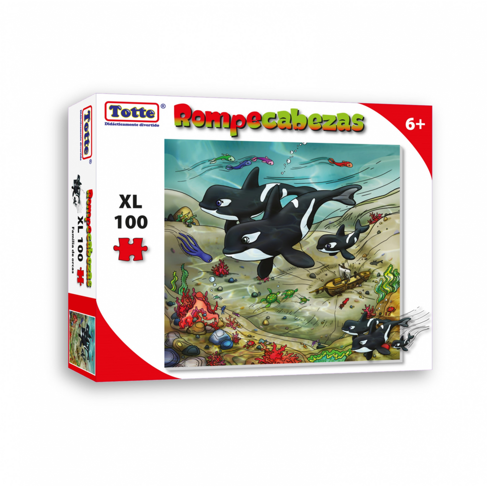 Rompecabezas Familia De Orcas 100 Pzs